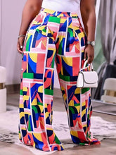 Indiebeautie Printed Wide-Leg Pants